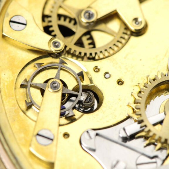 French gold quarter repeating cylinder watch Circa 1835 French gold quarter repeating cylinder watch Circa 1835