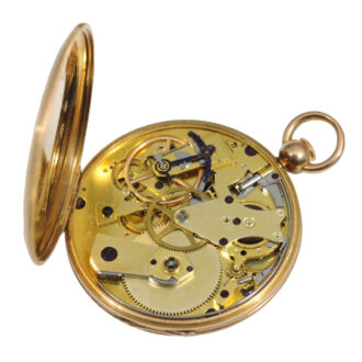 French gold quarter repeating cylinder watch Circa 1835