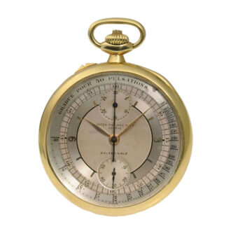 Rare Swiss gold open faced pocket watch Circa 1912