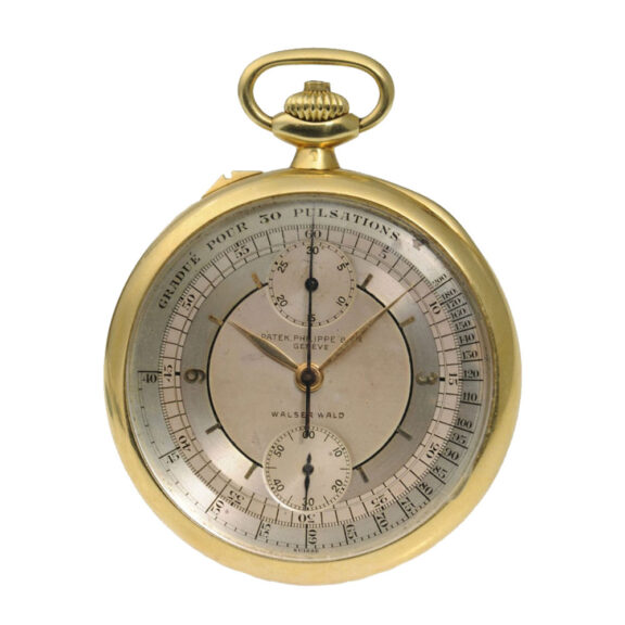 Rare Swiss gold open faced pocket watch Circa 1912