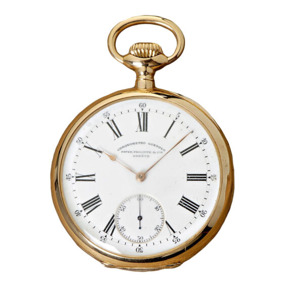 Rare gold Swiss watch 'Chronometro Gondolo' Circa 1907
