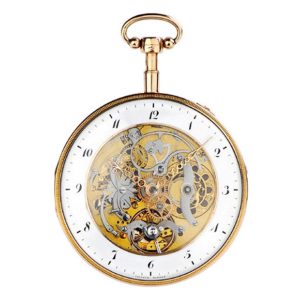 Swiss gold skeletonized minute repeating watch Circa 1815
