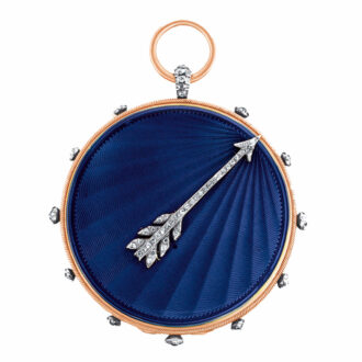 French gold, enamel, diamond set à tact cylinder Circa 1803