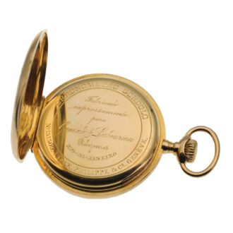 Swiss gold "Chronometro Gondolo" pocket watch Circa 1908