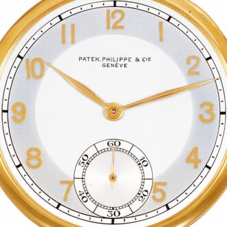 Swiss yellow gold open faced keyless dress watch Circa 1937