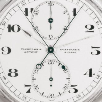 Swiss silver split seconds chronograph watch Circa 1930