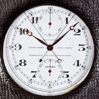 Swiss steel sports time-keeping chronometer Circa 1956