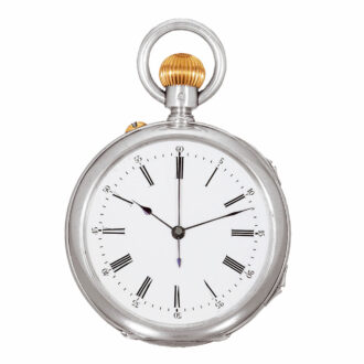 Swiss silver possibly unique pocket watch Circa 1900