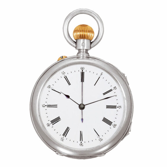 Swiss silver possibly unique pocket watch Circa 1900