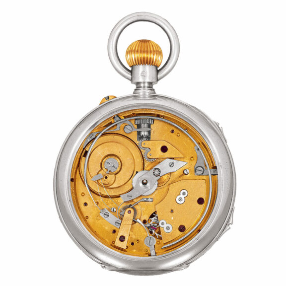 Swiss silver possibly unique pocket watch Circa 1900 Swiss silver possibly unique pocket watch Circa 1900