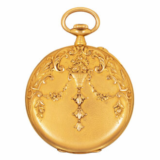 Swiss lever watch in a 14k gold open faced case Circa 1910