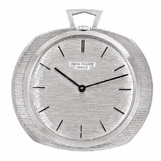 Swiss 18 Carat white gold keyless dress watch Circa 1967