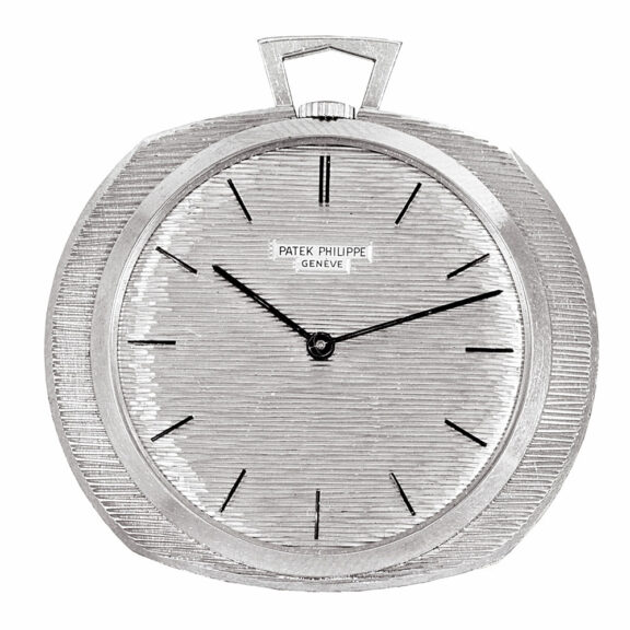 Swiss 18 Carat white gold keyless dress watch Circa 1967