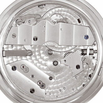 Swiss white gold keyless Art Deco dress watch Circa 1925