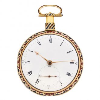 Fine English 18 carat gold watch for the Chinese market Circa 1820
