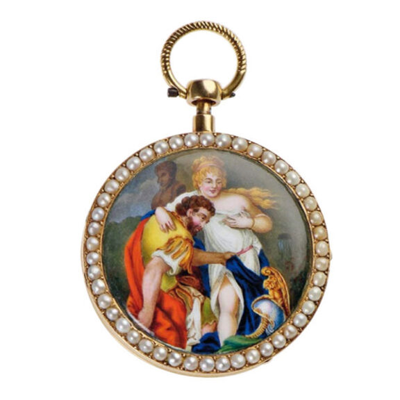 Swiss gold quarter repeating watch Circa 1820