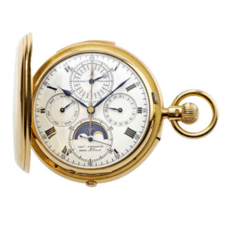 English gold astronomical minute repeating watch Circa 1895