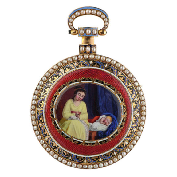 Swiss gold enamel quarter repeater for the Chinese market Circa 1820
