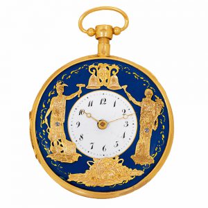 Fine German quarter repeating automaton watch Circa 1810