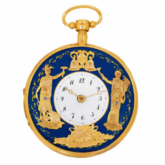 Fine German quarter repeating automaton watch Circa 1810