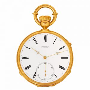 Fine Swiss gold watch with one minute tourbillion Circa 1865Fine Swiss gold watch with one-minute tourbillion Circa 1865