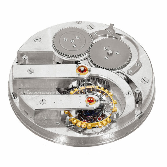Fine Swiss gold watch with one-minute tourbillion Circa 1865 Fine Swiss gold watch with one-minute tourbillion Circa 1865