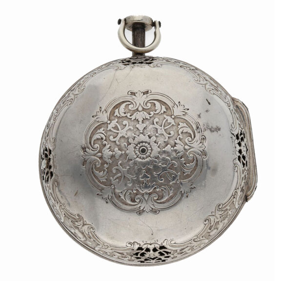 Interesting silver Oignon with striking mechanism, Le Mercier a Rouen, circa 1725 Interesting silver Oignon with striking mechanism, Le Mercier a Rouen, circa 1725