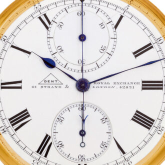 English 18k gold minute repeating chronograph watch Circa 1885