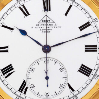 English gold watch with single button chronograph Circa 1901 English gold watch with single button chronograph Circa 1901