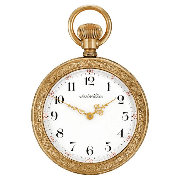 Small American lever watch with rock crystal movement Circa 1890 Small American lever watch with rock crystal movement Circa 1890