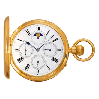 Fine English gold watch with perpetual calendar Circa 1875