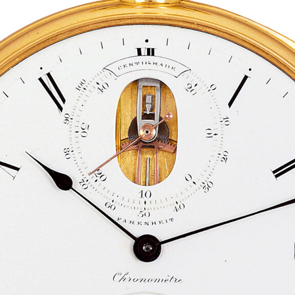 Unusual French 18k gold pocket chronometer Circa 1867 Unusual French 18k gold pocket chronometer Circa 1867