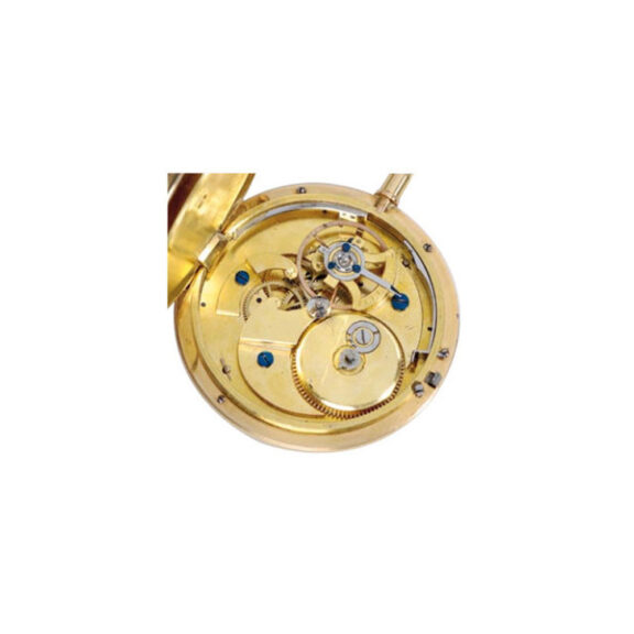 French gold enamel watch with virgule escapment Circa 1800 French gold enamel watch with virgule escapment Circa 1800