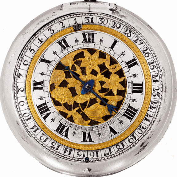 Rare and early English silver pair cased date watch Circa 1660 Rare and early English silver pair cased date watch Circa 1660