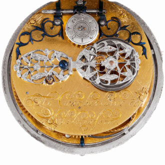 Rare and early English silver pair cased date watch Circa 1660