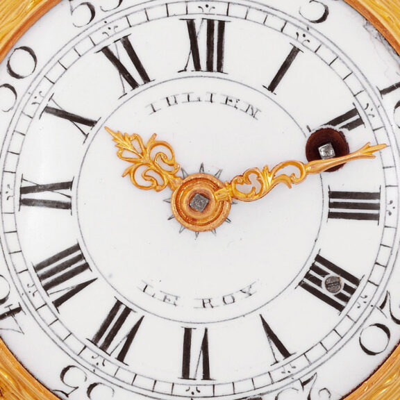 Fine French gold dumb quarter repeating watch Circa 1752 Fine French gold dumb quarter repeating watch Circa 1752
