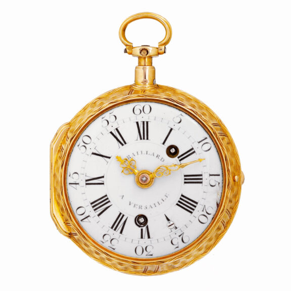 French gold quarter repeating and striking verge Circa 1760