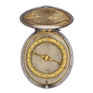 Early Turkish silver egg shape pre balance spring watch Circa 1650