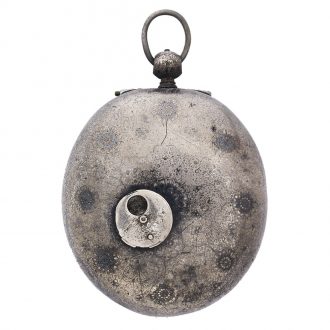 Early Turkish silver egg shape pre balance spring watch Circa 1650