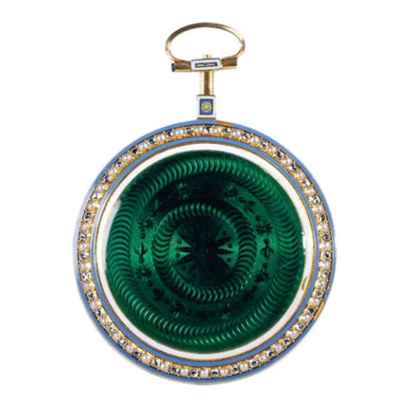 French gold and enamel verge watch Circa 1780