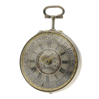 German silver pare cased verge pocket watch Circa 1720