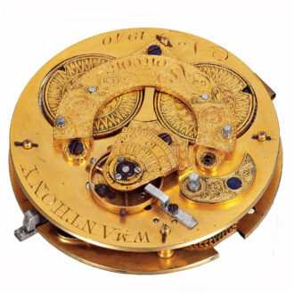 Extremely rare English 'six day duration' watch Circa 1790