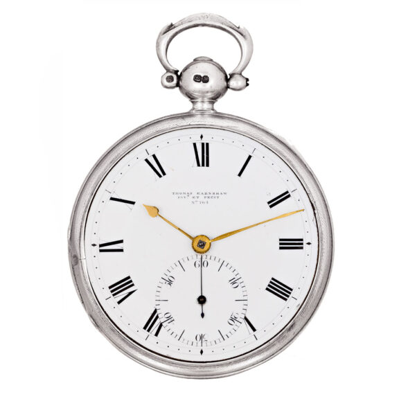 Fine English silver key wound chronometer watch Circa 1804