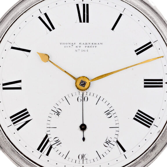Fine English silver keywound chronometer watch Circa 1804 Fine English silver keywound chronometer watch Circa 1804