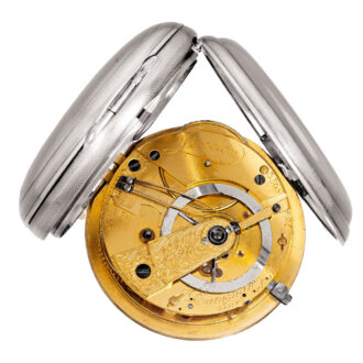 Fine English silver keywound chronometer watch Circa 1804