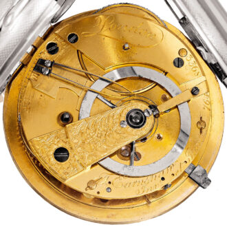 Fine English silver keywound chronometer watch Circa 1804