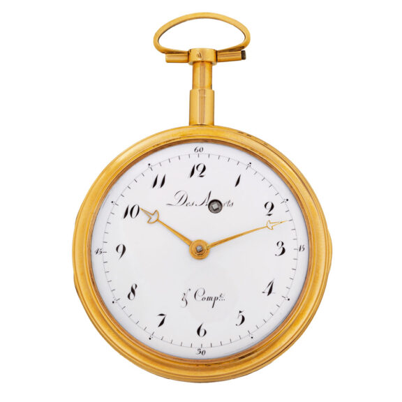 Swiss gold quarter repeating automaton watch Circa 1800 Swiss gold quarter repeating automaton watch Circa 1800