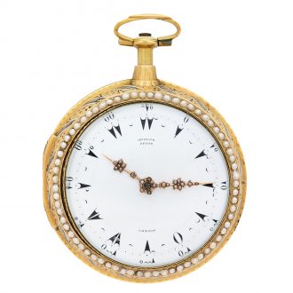 English clock watch verge for the Turkish market Circa 1795
