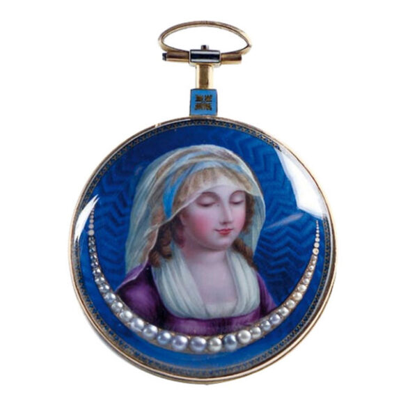 French gold enamel verge pocket watch Circa 1810