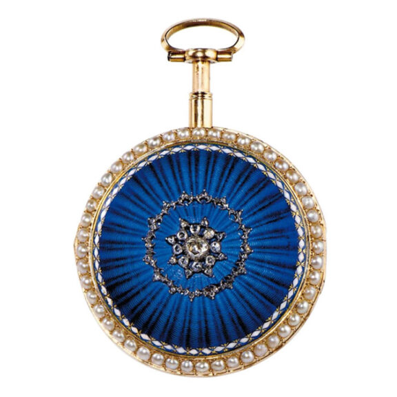 Swiss gold and enamel verge quarter repeater pocket watch Circa 1795